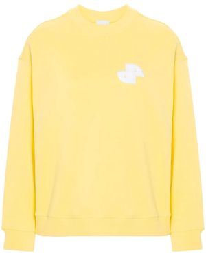 Patou Jp Patch Sweatshirt - Yellow