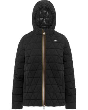 K-Way Madlaine Quilted Jacket - Black
