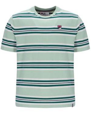 Fila Cesare Gestreept T-Shirt - Groen