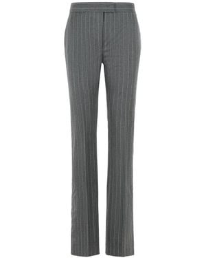 Sportmax Pinstripe Flared Pants - Gray