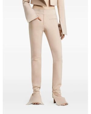 Courreges Bootcut Pants - Natural