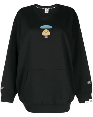 Aape By A Bathing Ape ロゴ スウェットシャツ - ブラック
