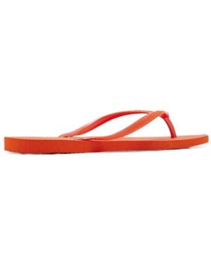 Havaianas Logo-Embossed Flip-Flops - Red