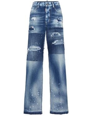 DSquared² Jeans Im Patchwork-Look - Blau