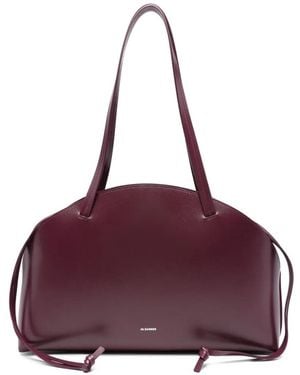Jil Sander Curve Medium Crossbody Bag - Purple