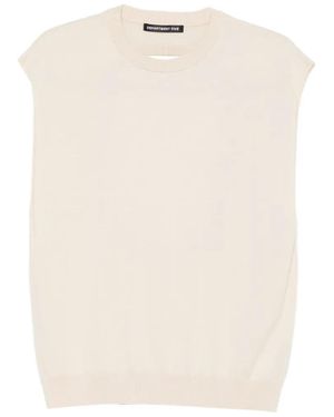 Department 5 Cut-Out Sleeveless Top - White