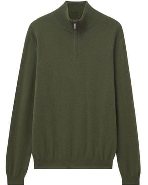 Pringle of Scotland Half-zip Cashmere Jumper - Green