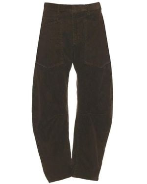 Nili Lotan Corduroy-Effect Trousers - Black