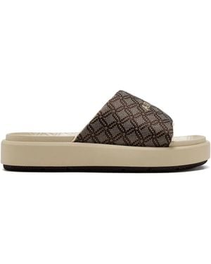 Nike Pantoletten mit Monogrammmuster - Braun
