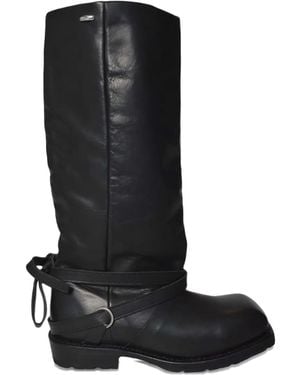 Our Legacy High Engine strap boots - Negro