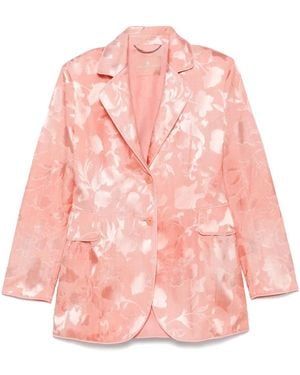Ermanno Scervino Floral-Jacquard Blazer - Pink