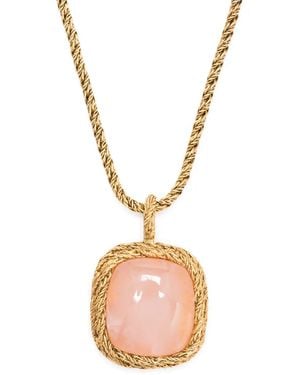 Aurelie Bidermann Miki Quartz Necklace - Pink