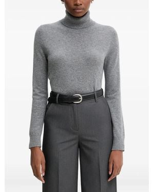 Benetton Roll-Neck Sweater - Gray