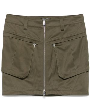 Mugler Cargo Mini Skirt - Green