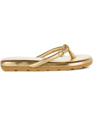 Gianvito Rossi Sandali Con Logo - Metallizzato