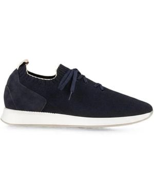 Aurélien Active Knit Panelled Trainers - Blue