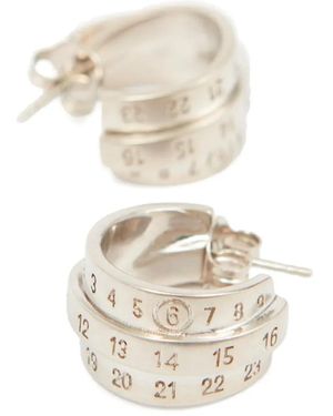 MM6 by Maison Margiela Numeric Earrings - White