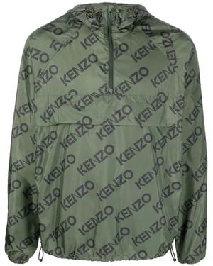 KENZO Monogram Windcheater - Green