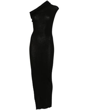 Rick Owens Strapless asymmetric dress - Negro