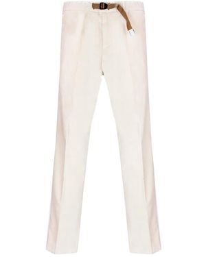 White Sand Belted Pants - White