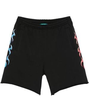 Barrow Pocket Print-detail Shorts - Black