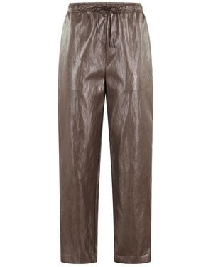 SOLOTRE Pantalon À Lien De Resserrage - Gris