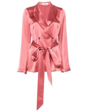 JOSEPH Archer Button-Up Blazer - Pink