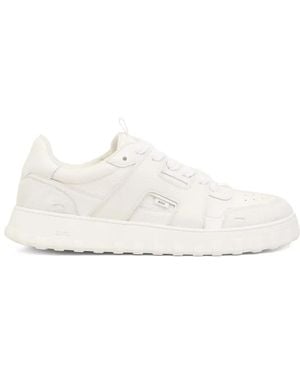 Ami Paris Low-Top Trainers With Monochromatic Design - White