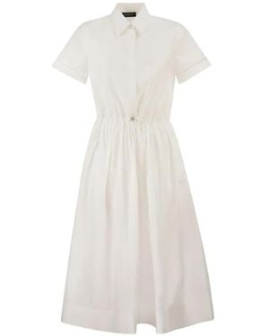 Fabiana Filippi Short-Sleeved Polo Dress - White