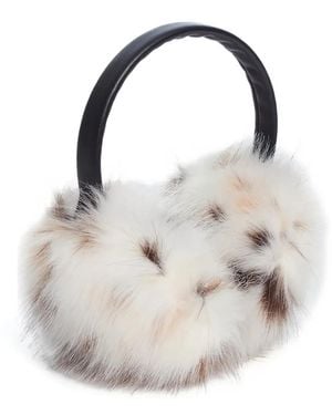 Apparis Esme Animal-Print Ear Muffs - White