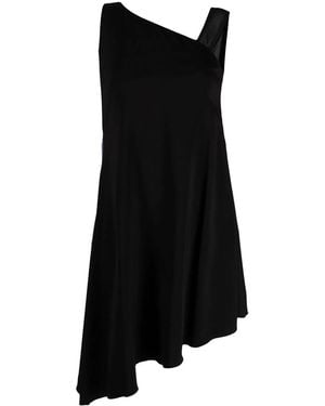 Just Cavalli Asymmetric Mini Dress - Black