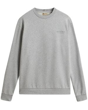 Woolrich Sweat À Logo Macro - Gray