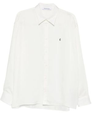 Etudes Studio Shirt Met Logodetail - Wit