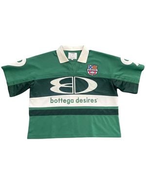 Bottega Desires Camiseta Con Logo Estampado - Verde