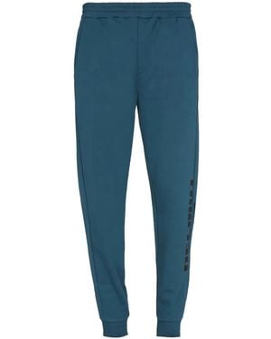 Helmut Lang Trainingsbroek Met Logo - Blauw