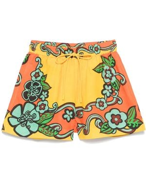 ALÉMAIS Floral Shorts - Yellow