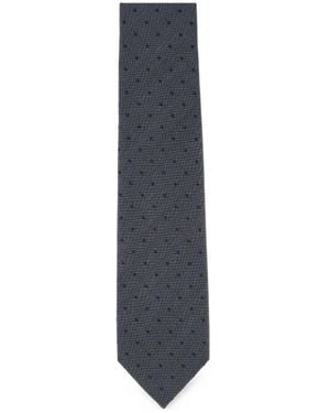 Barba Napoli Stropdas Met Stippen - Blauw