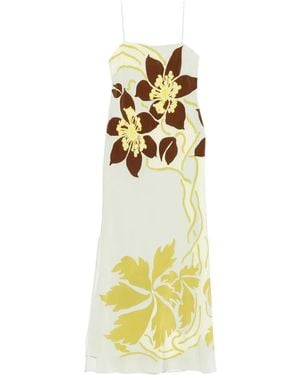 SIR. Printed Maxi Dress - Metallic