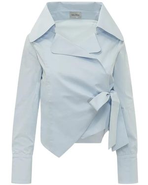BALOSSA Chemise Nora À Design Cache-Cœur - Blue