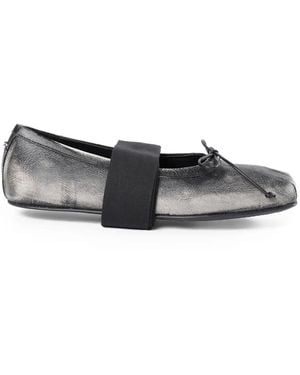 Ann Demeulemeester Bow-Detailing Ballet Flats - Grey