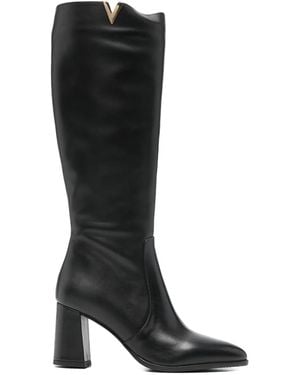 Albano Laarzen Met Ritssluiting - Zwart