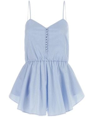 ANDAMANE Mono Celeste A Rayas - Azul
