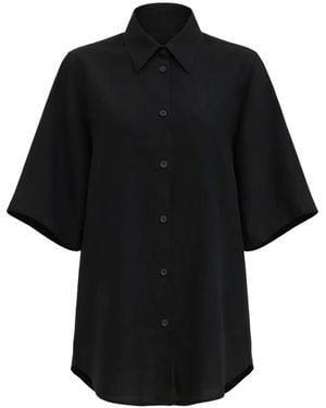 Christian Wijnants Kurzärmeliges Tiola Hemd - Schwarz