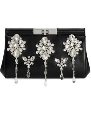 Dolce & Gabbana Clutch Con Strass - Nero