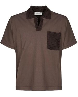 Atomo Factory Cotton Polo Shirt - Brown