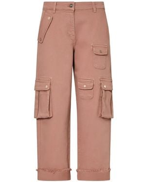 Liu Jo Worker Trousers With Pockets - Pink