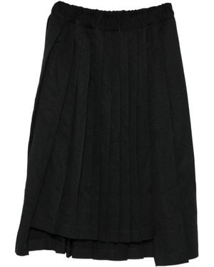 COMME DES GARÇON BLACK Pleated Skirt - Black