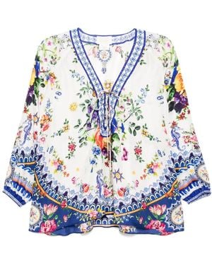 CAMILLA Tiles Darls Blouse - Blue