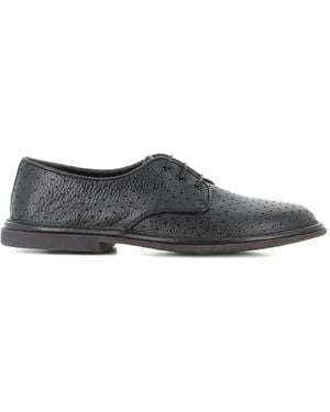 Alexander Hotto Perforated-Design Derby Shoes - Gray