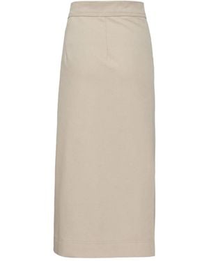 Biyan Cotton Wrap Skirt - Natural